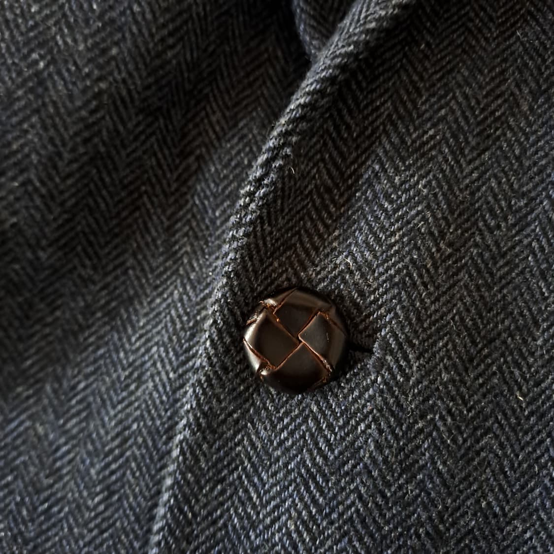 (택포) 헤지스 슬림핏 울 혼방 헤링본 자켓 B160 상품이미지6