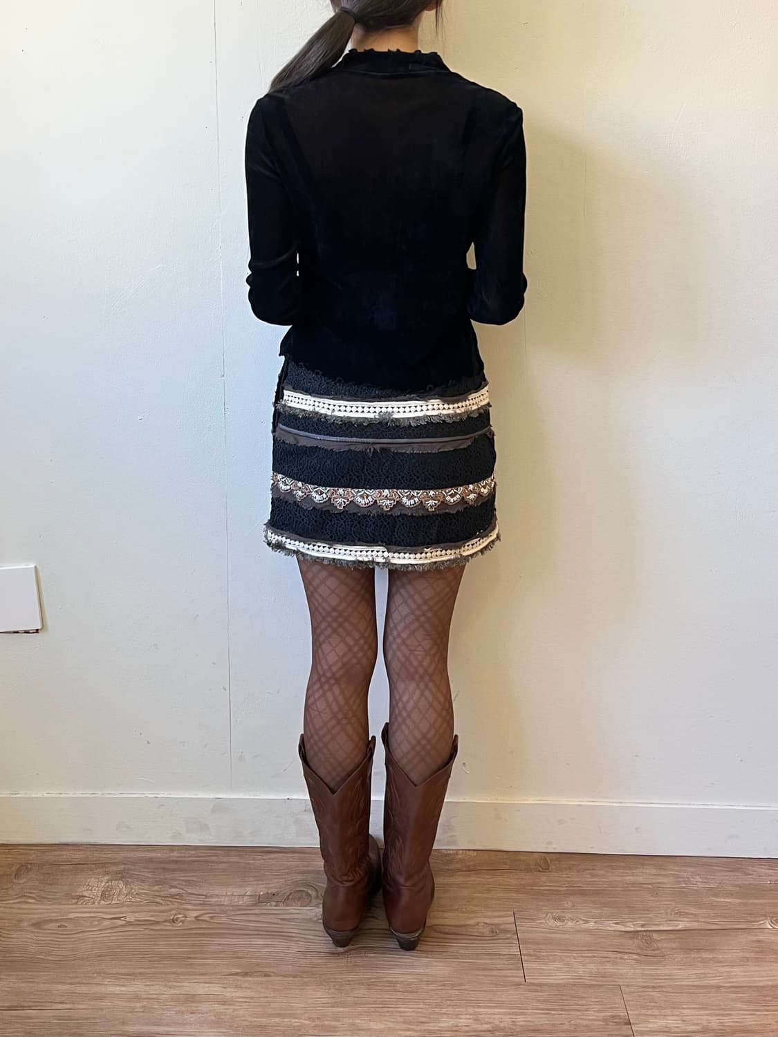 Chamois 벨벳 시스루 터틀넥 상품이미지9