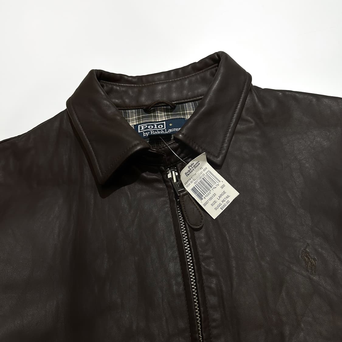 폴로 90's 맥스웰 레더 블루종 자켓 상품이미지3