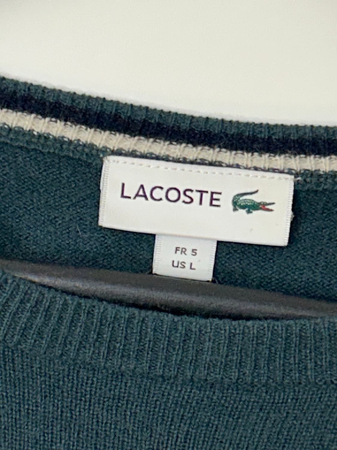 Lacoste 라코스테 딥그린 컬러 니트 상품이미지5