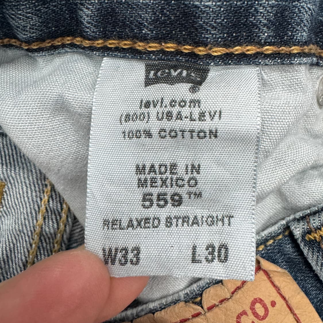 리바이스 00s 559 새깅 워싱 데님팬츠 상품이미지9