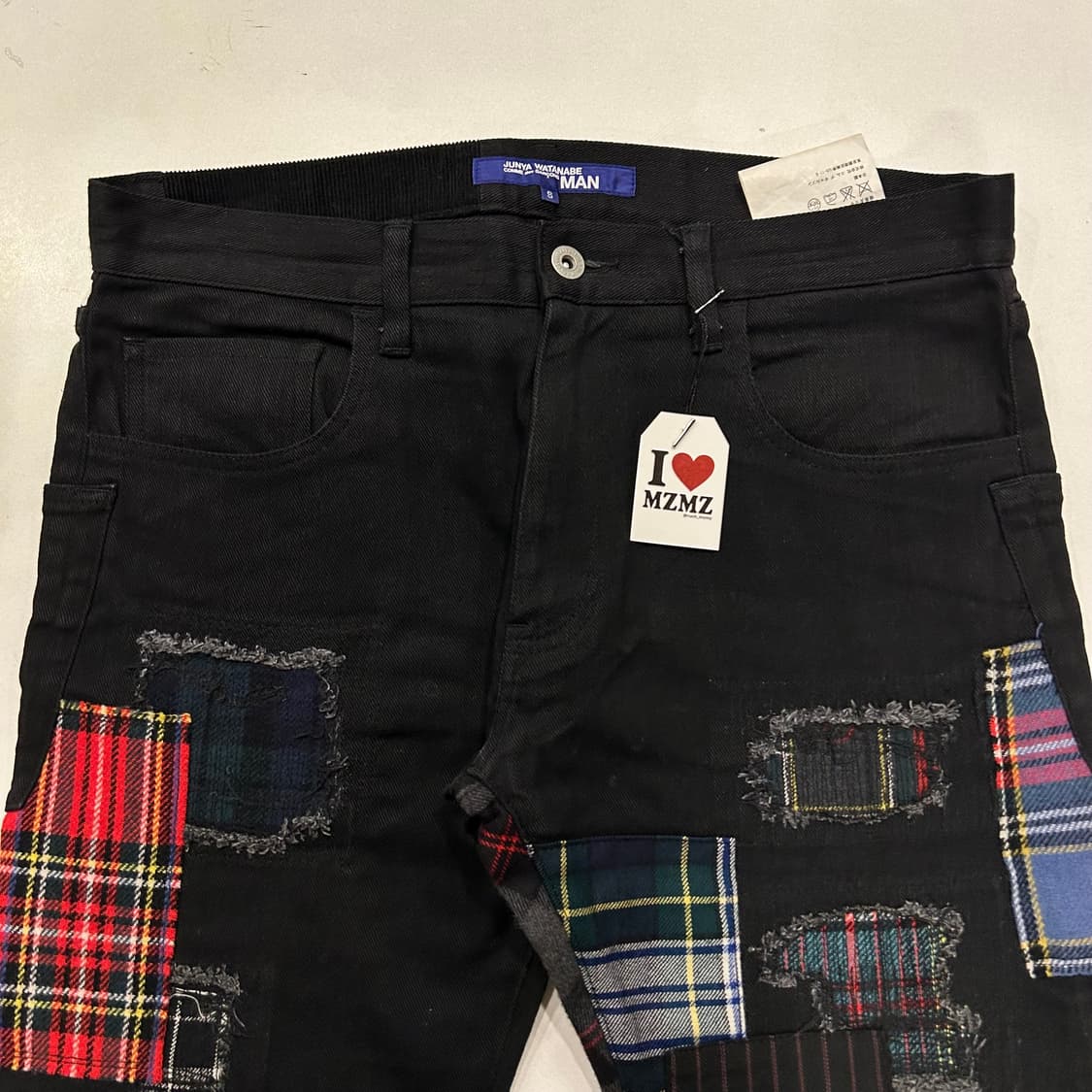 [S] 14FW 준야 와타나베 꼼데 패치워크 블랙 데님 B52 상품이미지3