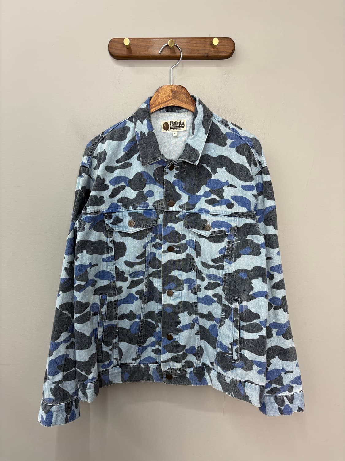 베이프 블루 카모데님 자켓 A3066 상품이미지2