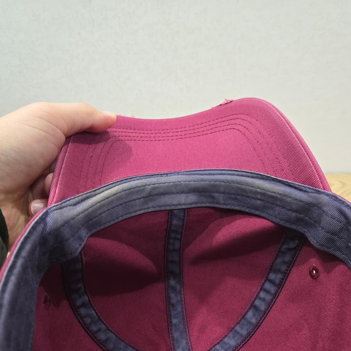 OS 폴로진스 90s 디스트로이드 스펠아웃 프린팅 볼캡 핑크 상품이미지7