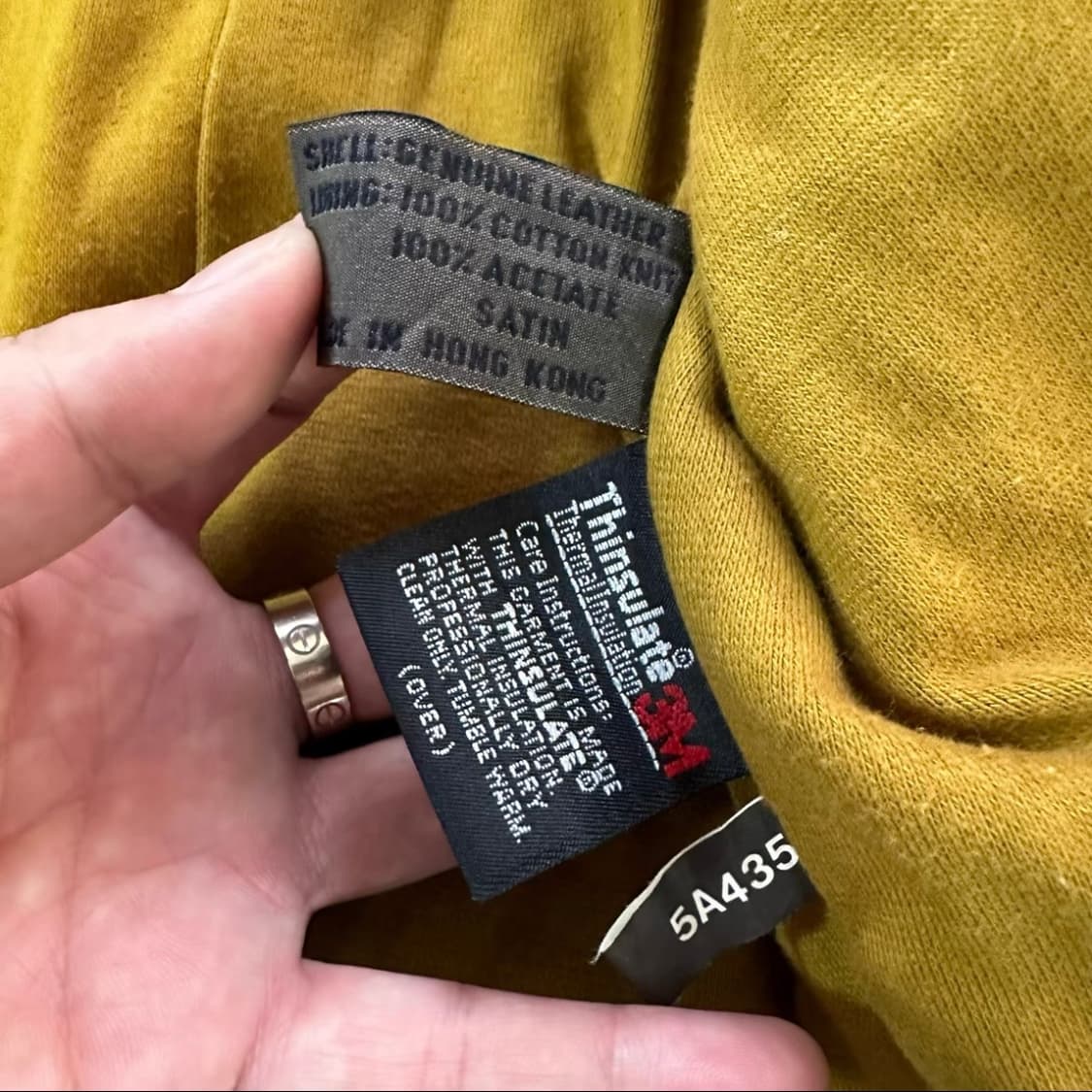 빈티지 램스킨(양가죽) 디태처블 셰르파 칼라 플라이트 자켓 상품이미지4