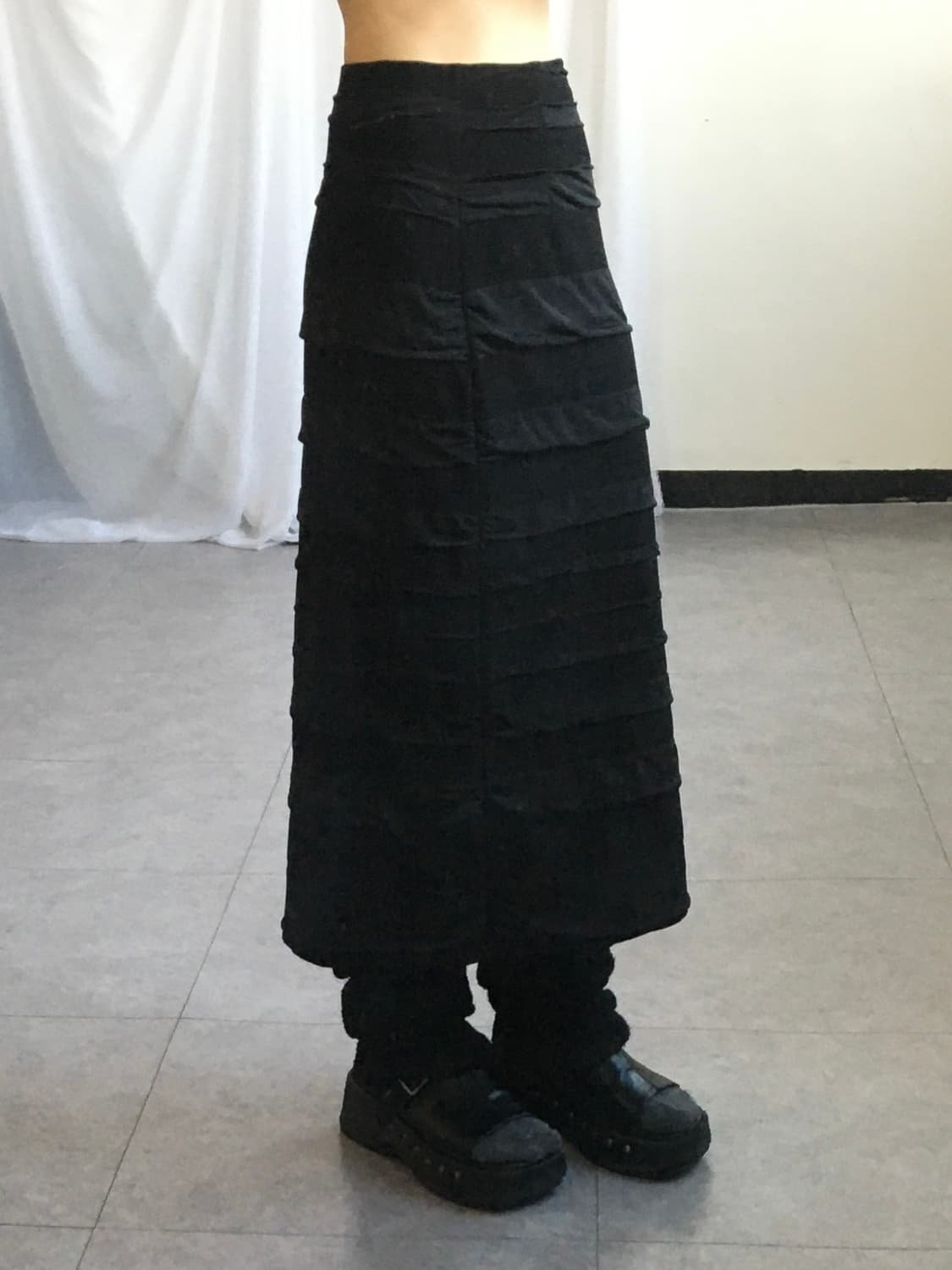Layer point long skirt 상품이미지4