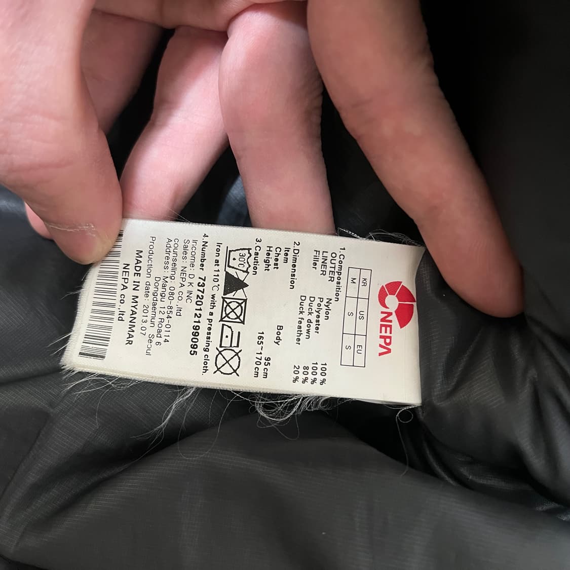 네파 남성 덕다운 에볼루션 후드 패딩 점퍼 M(95) 상품이미지5