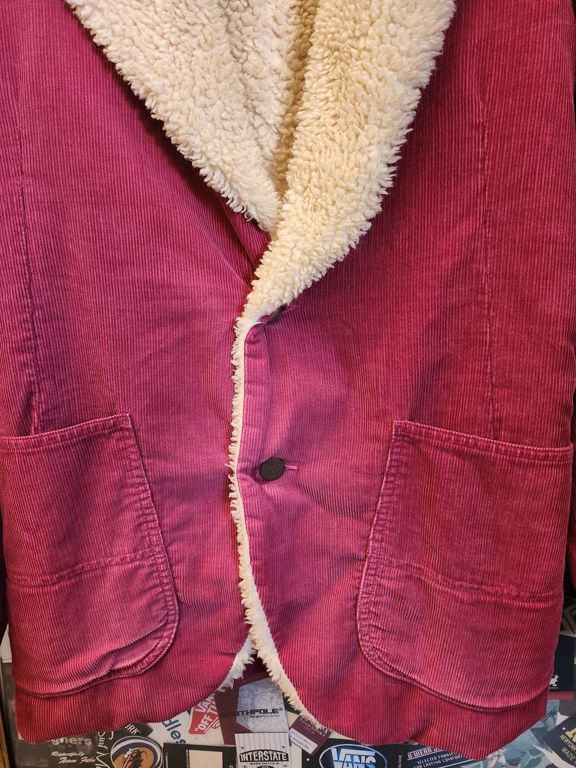 Lee STORM RIDER 버건디 시어링자켓 상품이미지4