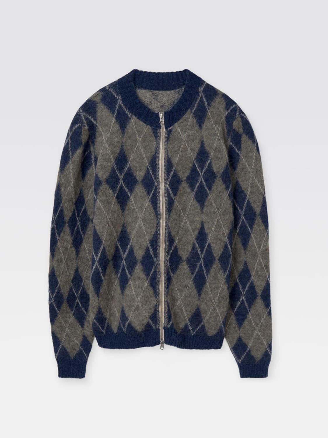 gimaguas 기마구아스 앨리스 아가일 집업 니트 가디건 자켓 XS 상품이미지1