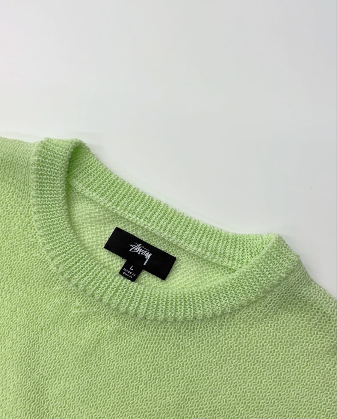 STUSSY 스투시 라이트 센서티브 그린 니트  상품이미지2