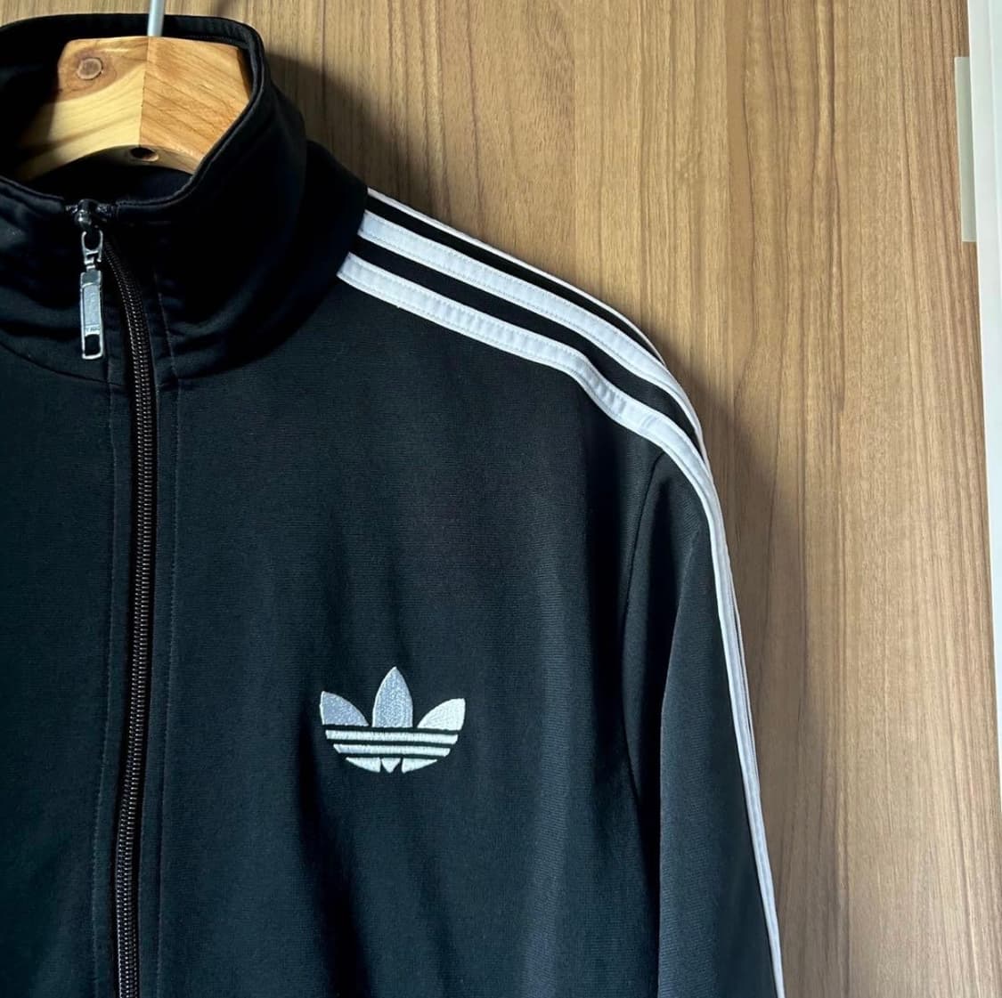 【4XL】 아디다스 져지 구형 파이어버드 트랙탑 블랙 상품이미지2