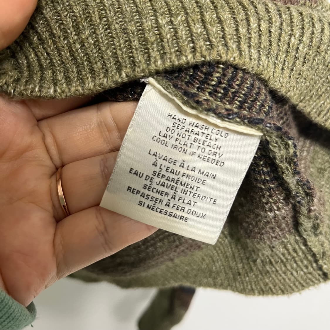 데님앤서플라이 랄프로렌 카모 가디건 m 상품이미지3