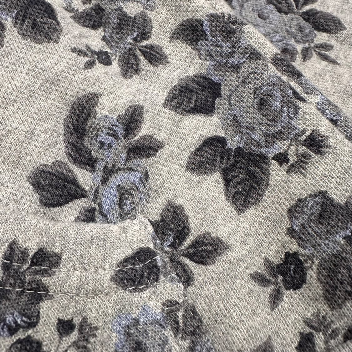 Floral Pattern Gray Regular-Fit Hood Zip 상품이미지5