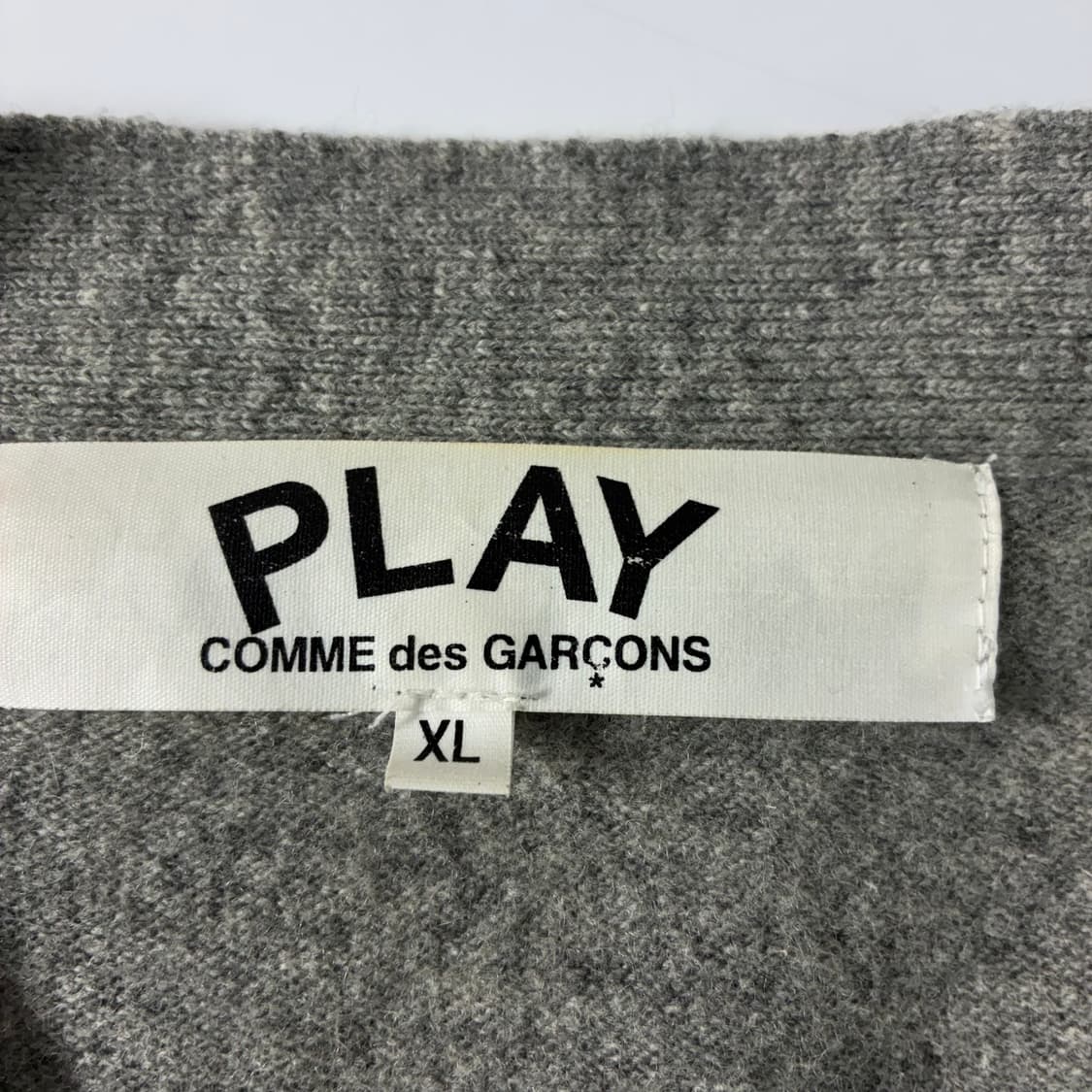 Comme des Garcons 꼼데가르송 라이트그레이 블랙와펜 가디건 상품이미지5