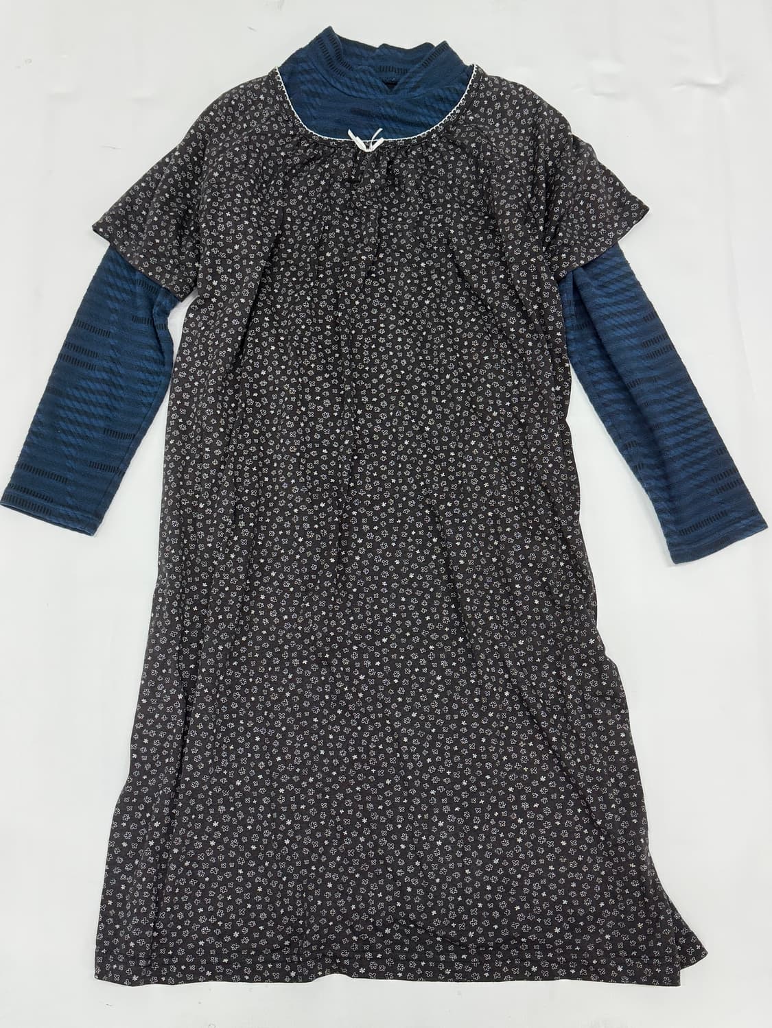 🍀하구미의 레이어드 원피스 코디세트🍀 그런지 히피 에스닉 블루  상품이미지3