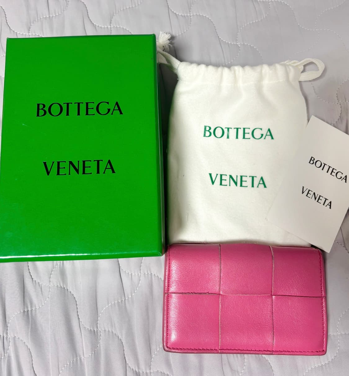 보테가 명합지갑 핑크 상품이미지1