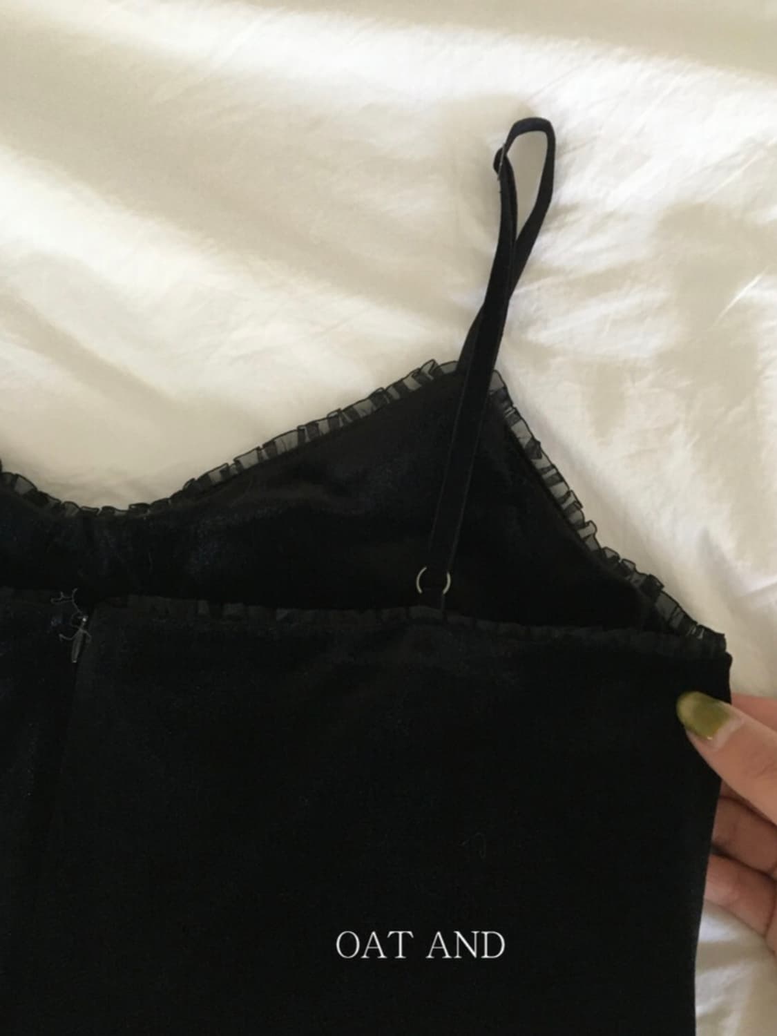 오트앤드 클래식 벨벳 원피스 상품이미지9