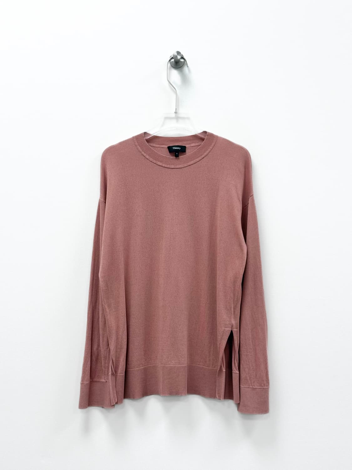 Theory Silk Blend Slit  Knit Sweater 상품이미지1