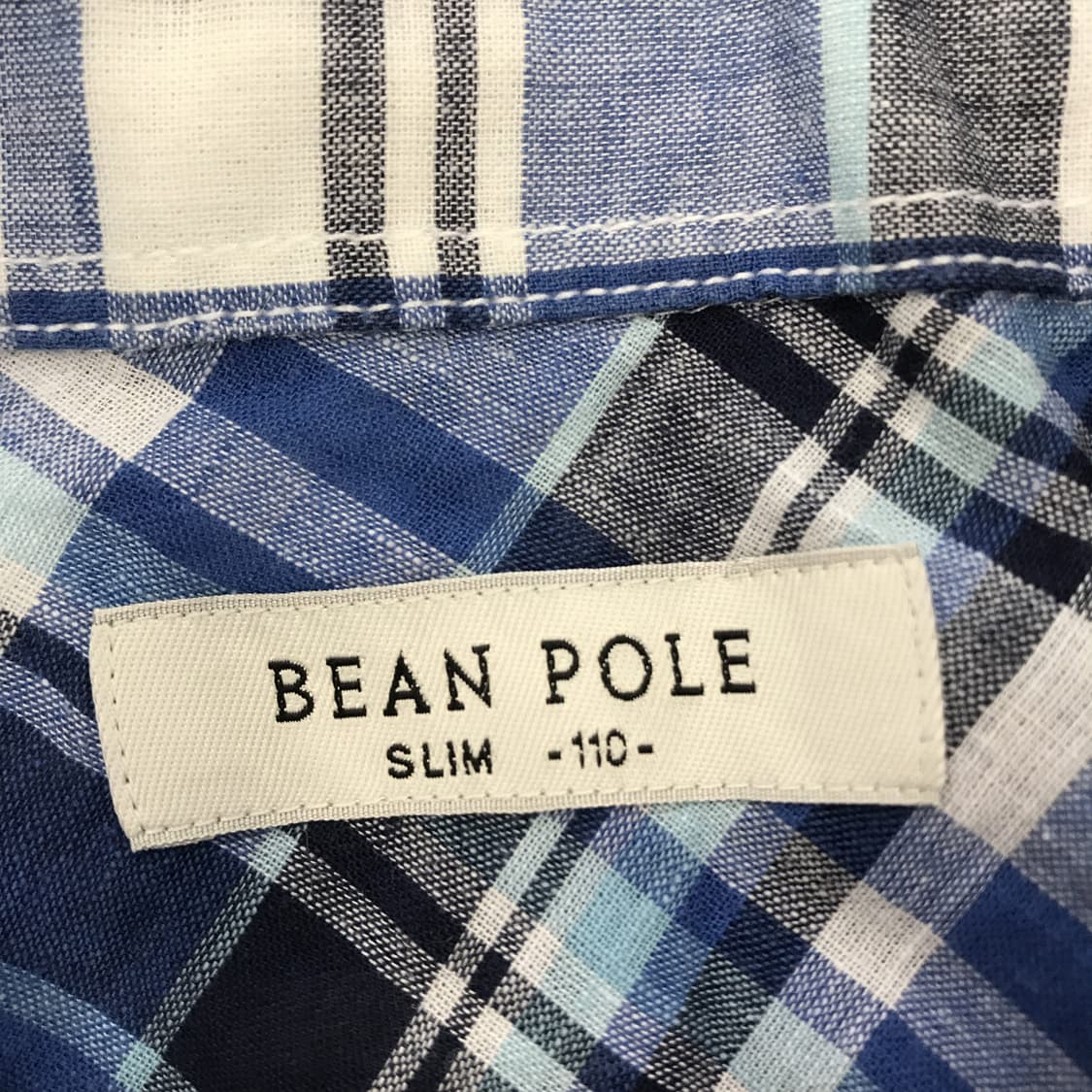 빈폴 린넨 반팔체크셔츠 [110사이즈] 상품이미지4