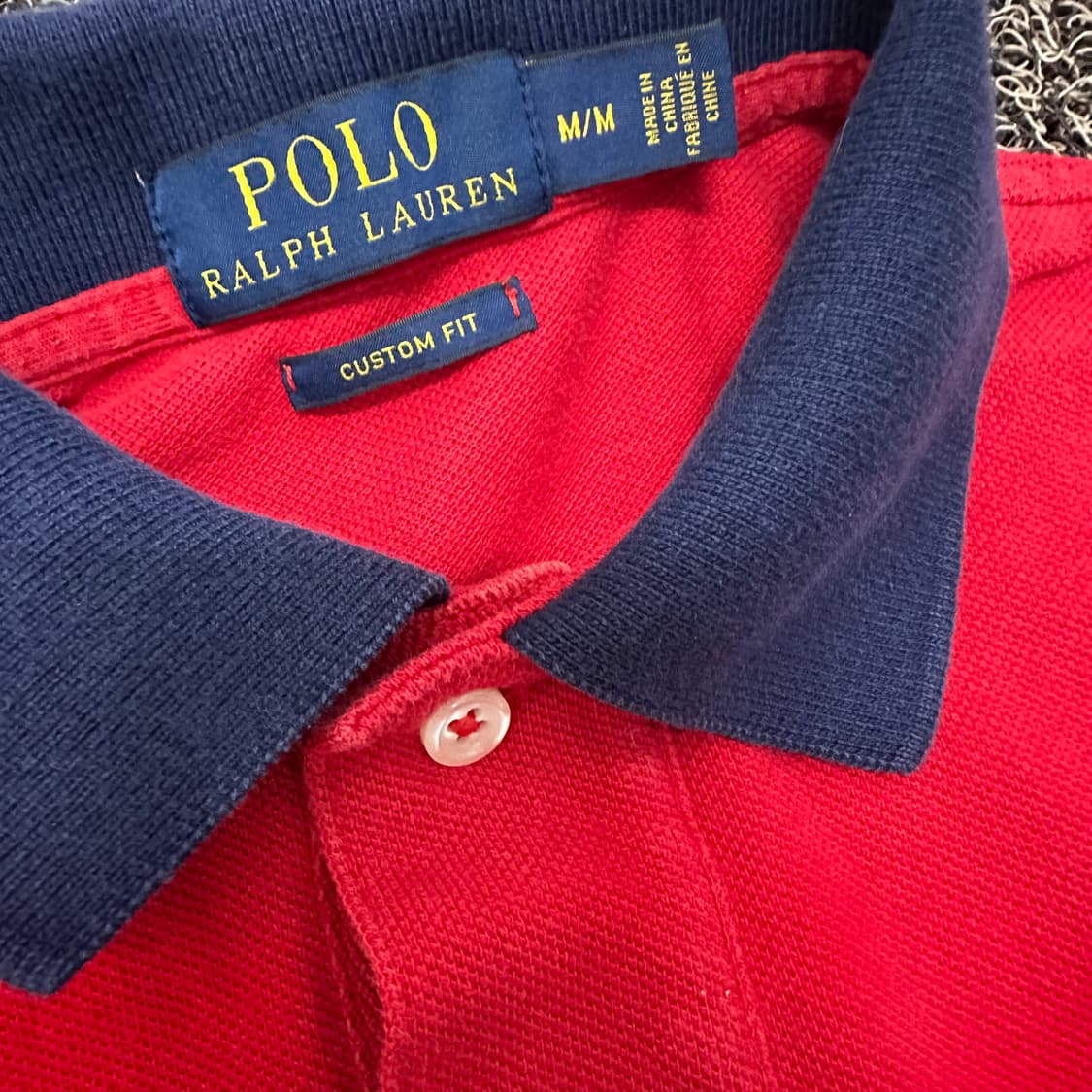 POLO 폴로 랄프로렌 빅포니 카라티 반팔티셔츠 레드 M 상품이미지3