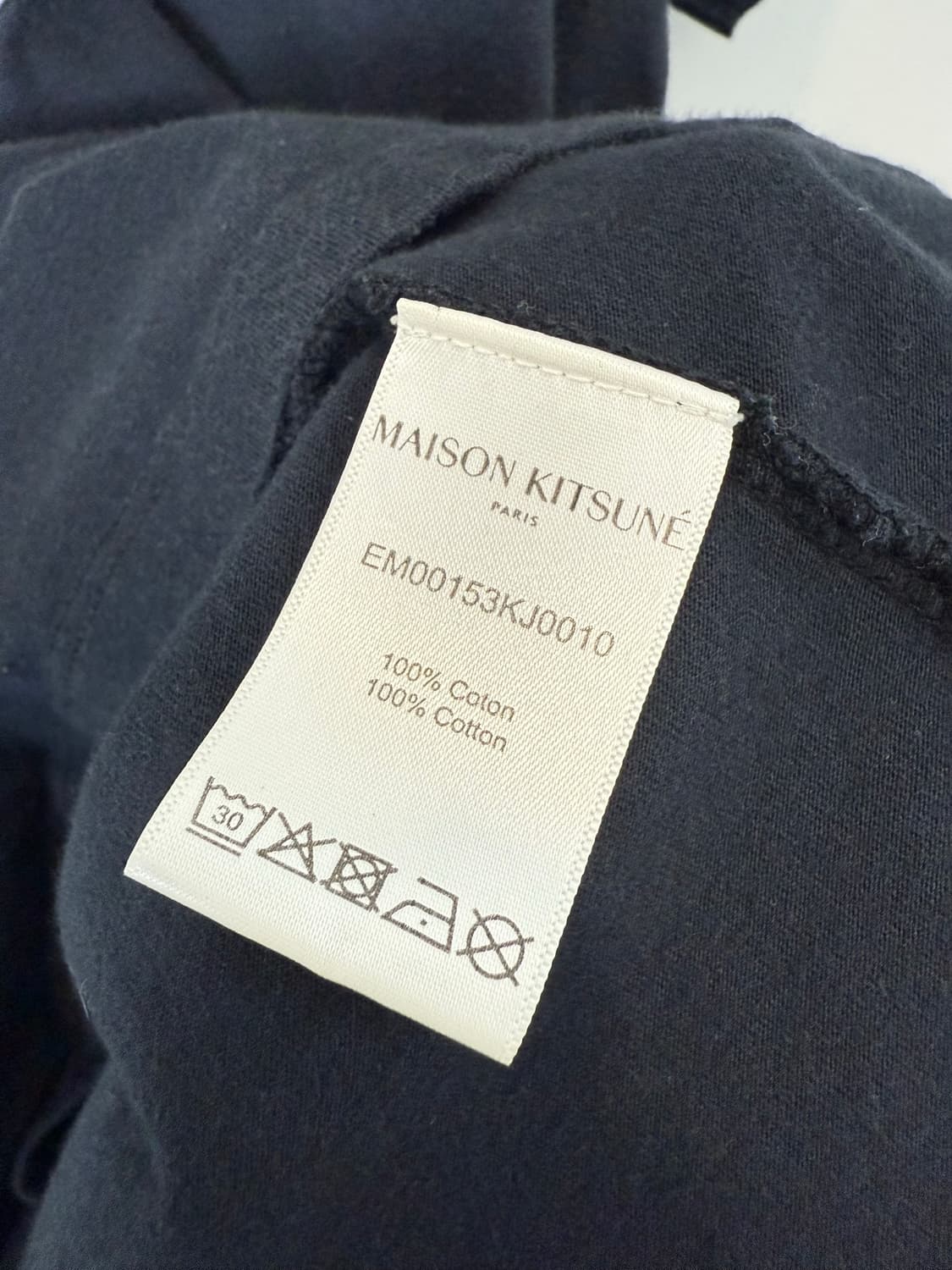 메종키츠네 빅파스텔폭스헤드 반팔티 블랙 상품이미지4