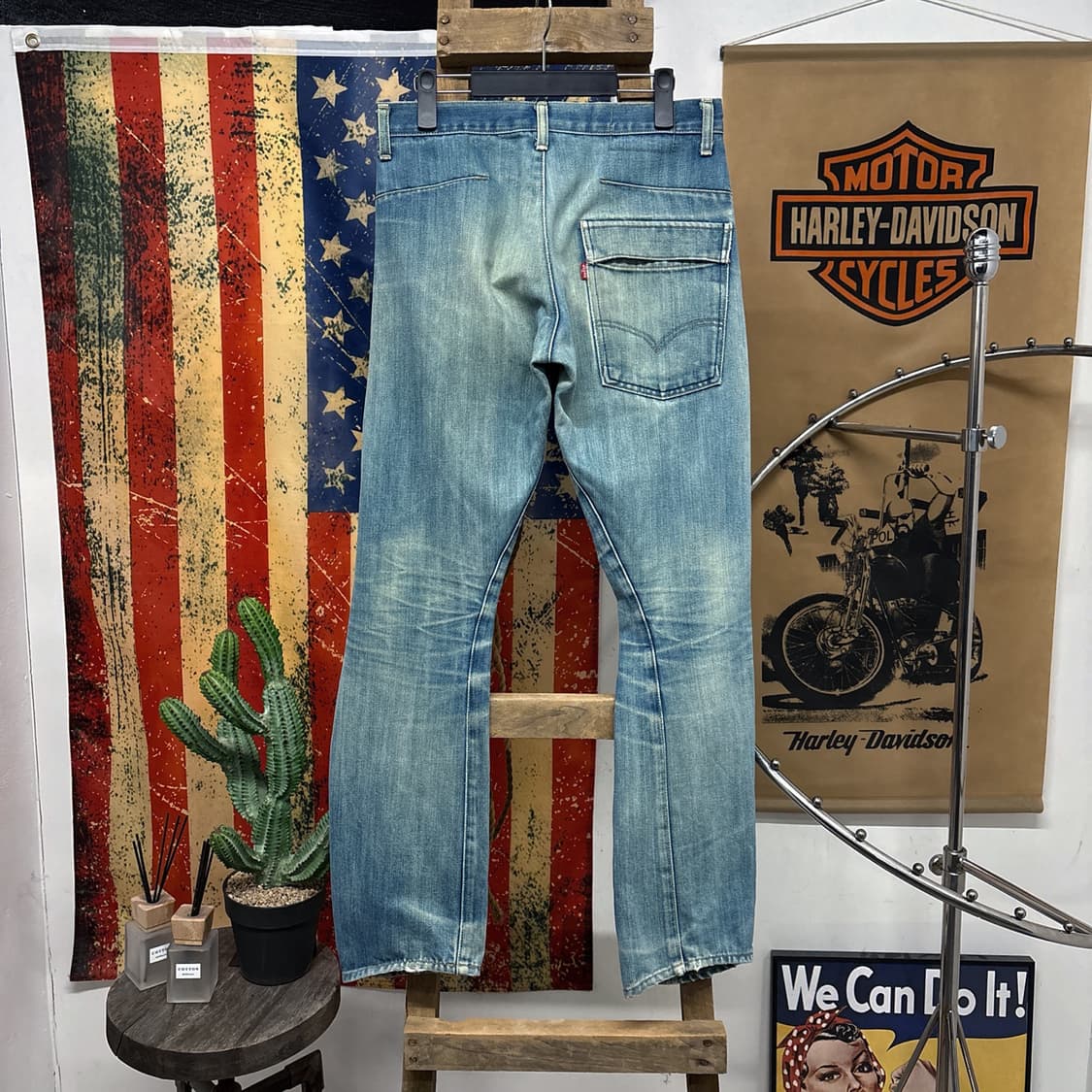 00s 리바이스 렌지니어드 진 3D 커브드 데님팬츠 빈티지워싱 N546 상품이미지2