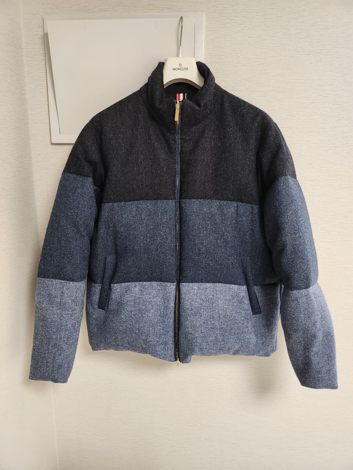 톰브라운 도네갈 리버시블 트위드 사선 양면패딩 3사이즈 상품이미지1