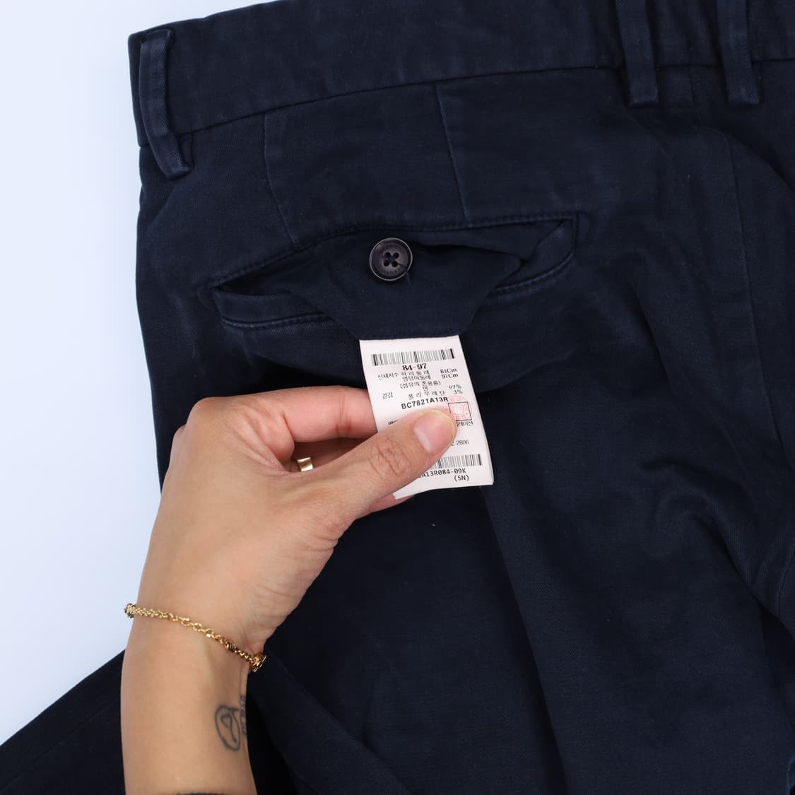 [84] 빈폴 네이비 면바지 일자팬츠 1104HR3 상품이미지5