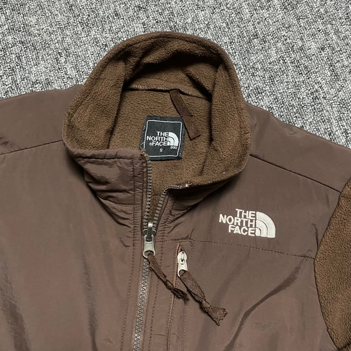 🌊 TNF Denali fleece Brown Womens S 상품이미지4