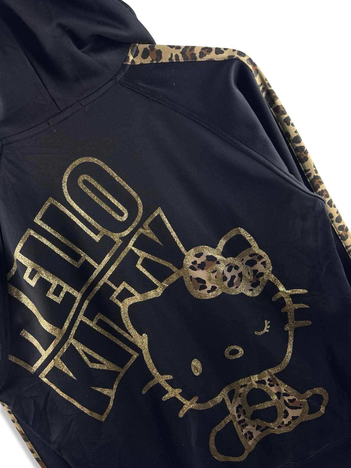 헬로키티 갸루 골드 레오파드 후드져지2194 상품이미지5