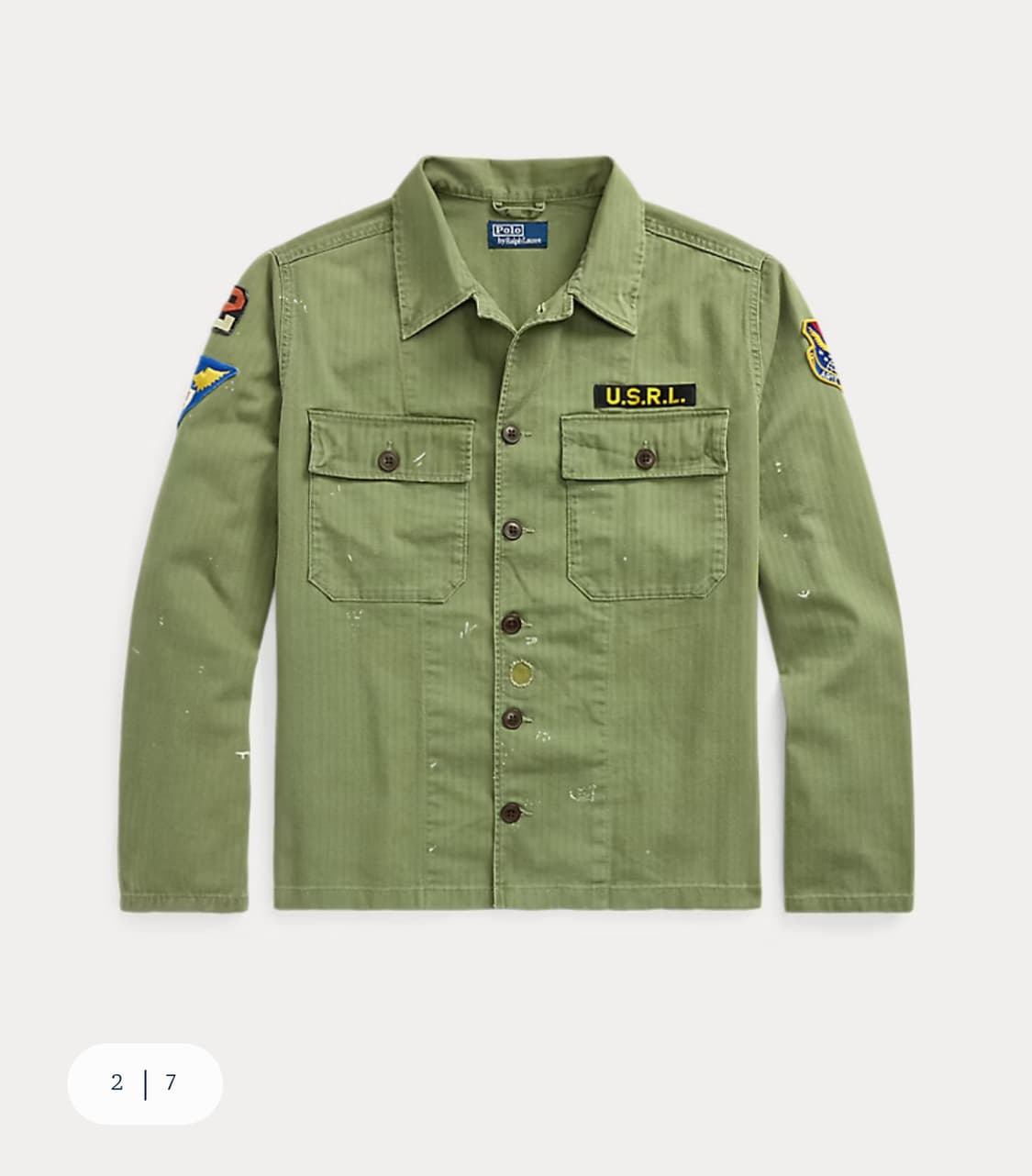 폴로 랄프로렌 릴렉스핏 헤링본 트윌 워크셔츠 상품이미지2