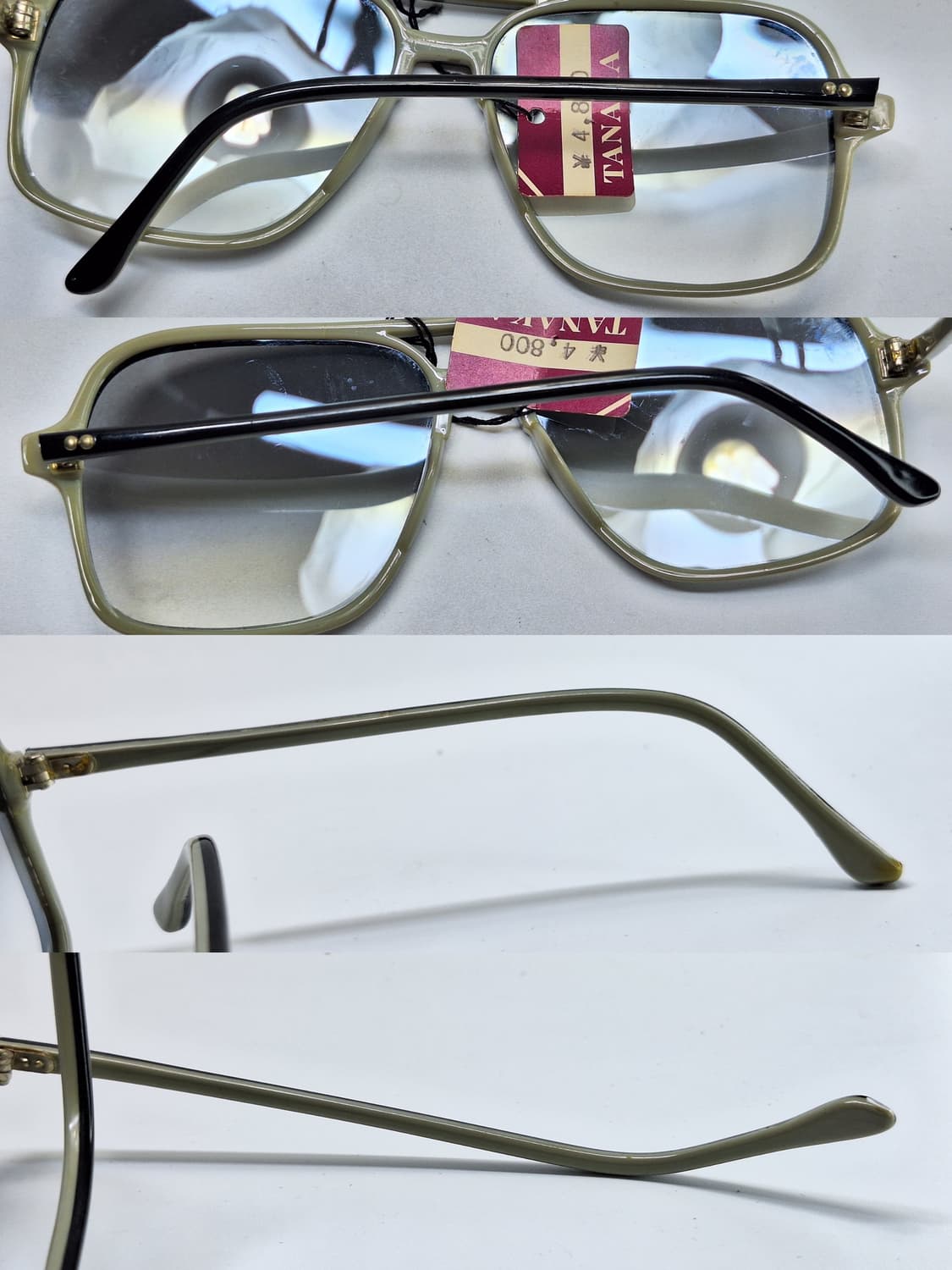 80s 일본제 빈티지 데드스톡 미사용/투브릿지 리벳 선글라스 클래식 상품이미지8