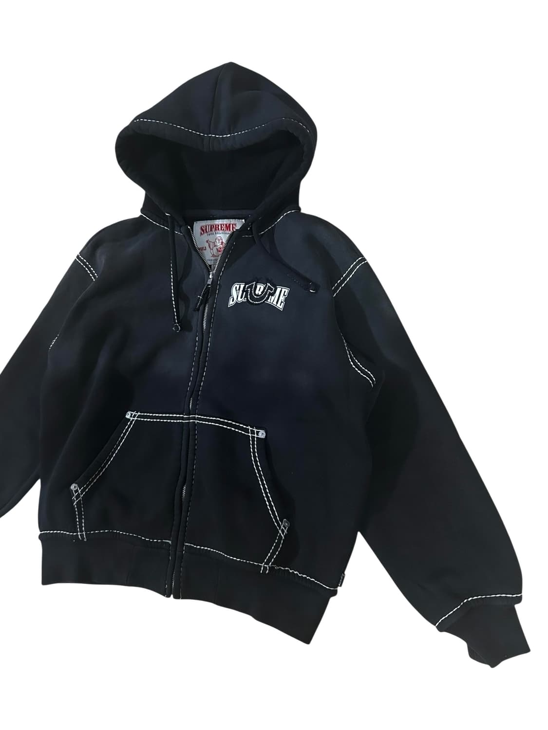 슈프림 트루릴리전 22FW 후드집업 블랙 상품이미지3