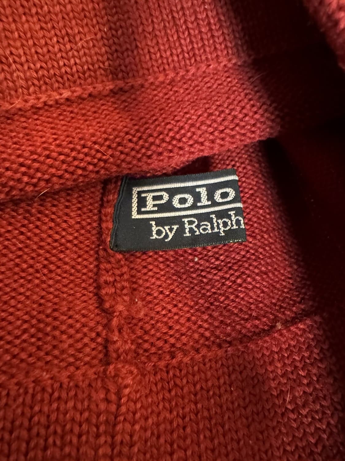 폴로 랄프로렌 성조기 패치 니트 비니 레드 상품이미지4