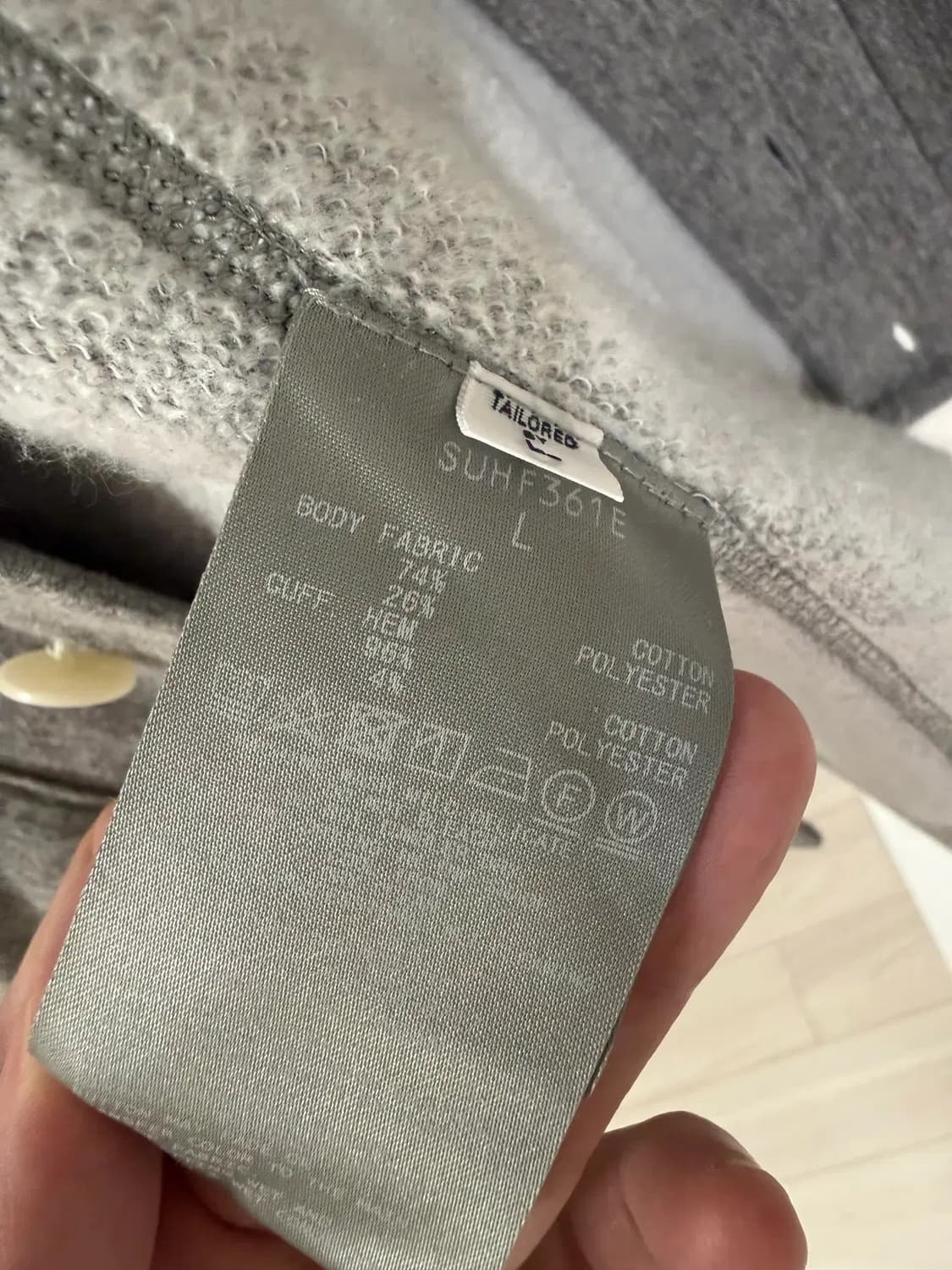 나나미카 23FW 코덴시 스웻 가디건 헤더그레이 L사이즈 상품이미지4