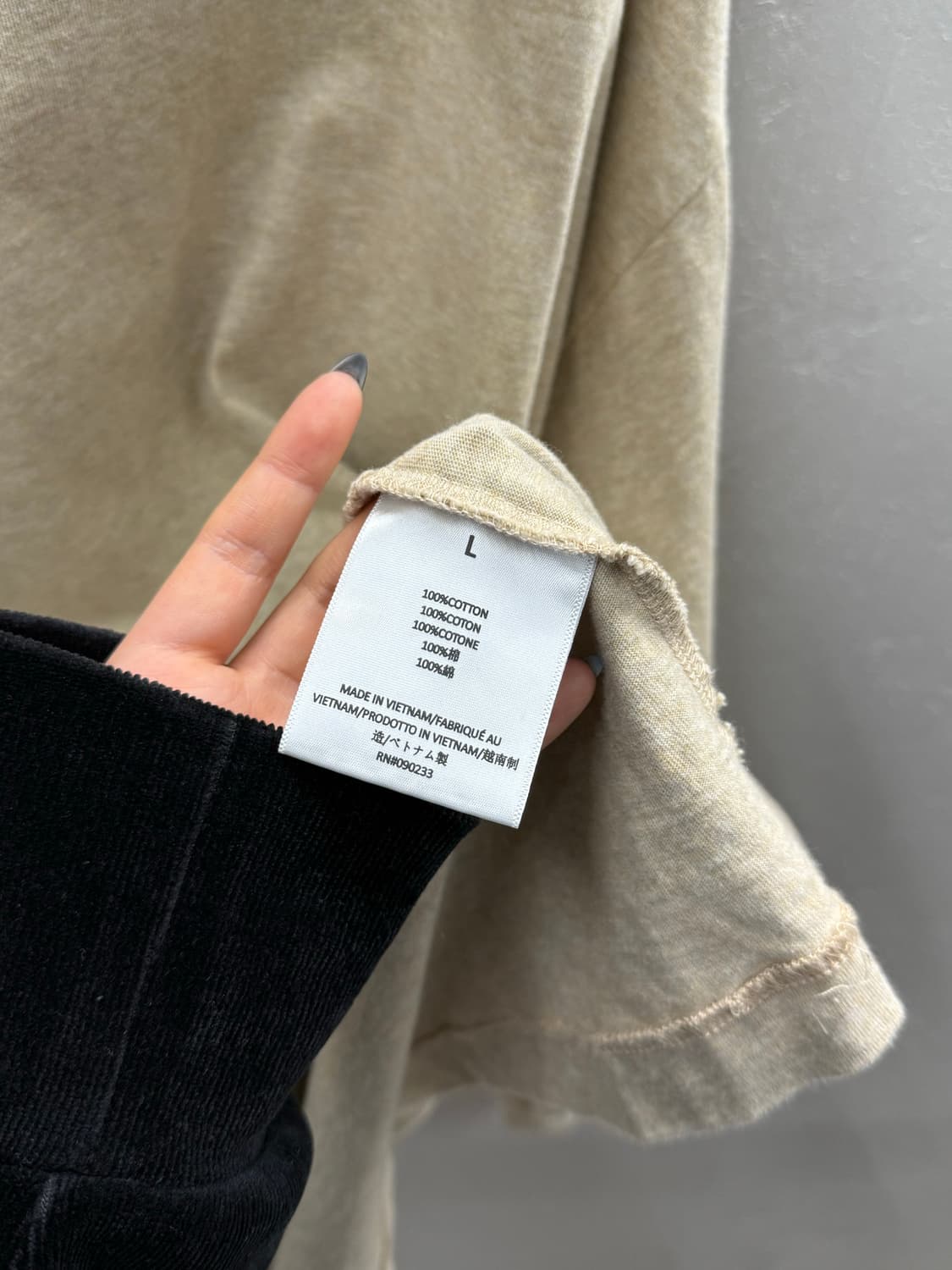 ESSENTIALS 에센셜 피어 오브 갓 베이지 롱슬리브 L 상품이미지5