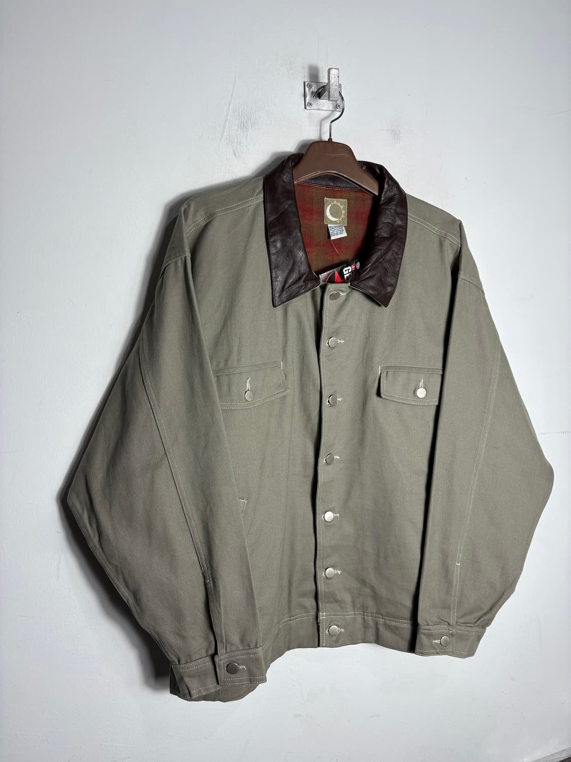 Malboro 말보로 90s 가죽 카라 자켓 (미사용) 상품이미지2