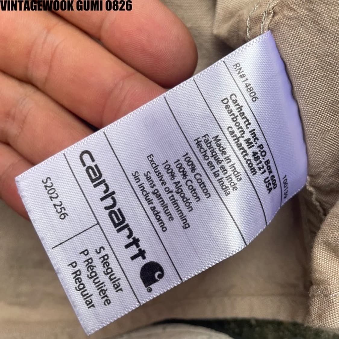 칼하트 워크웨어 셔츠 상품이미지4