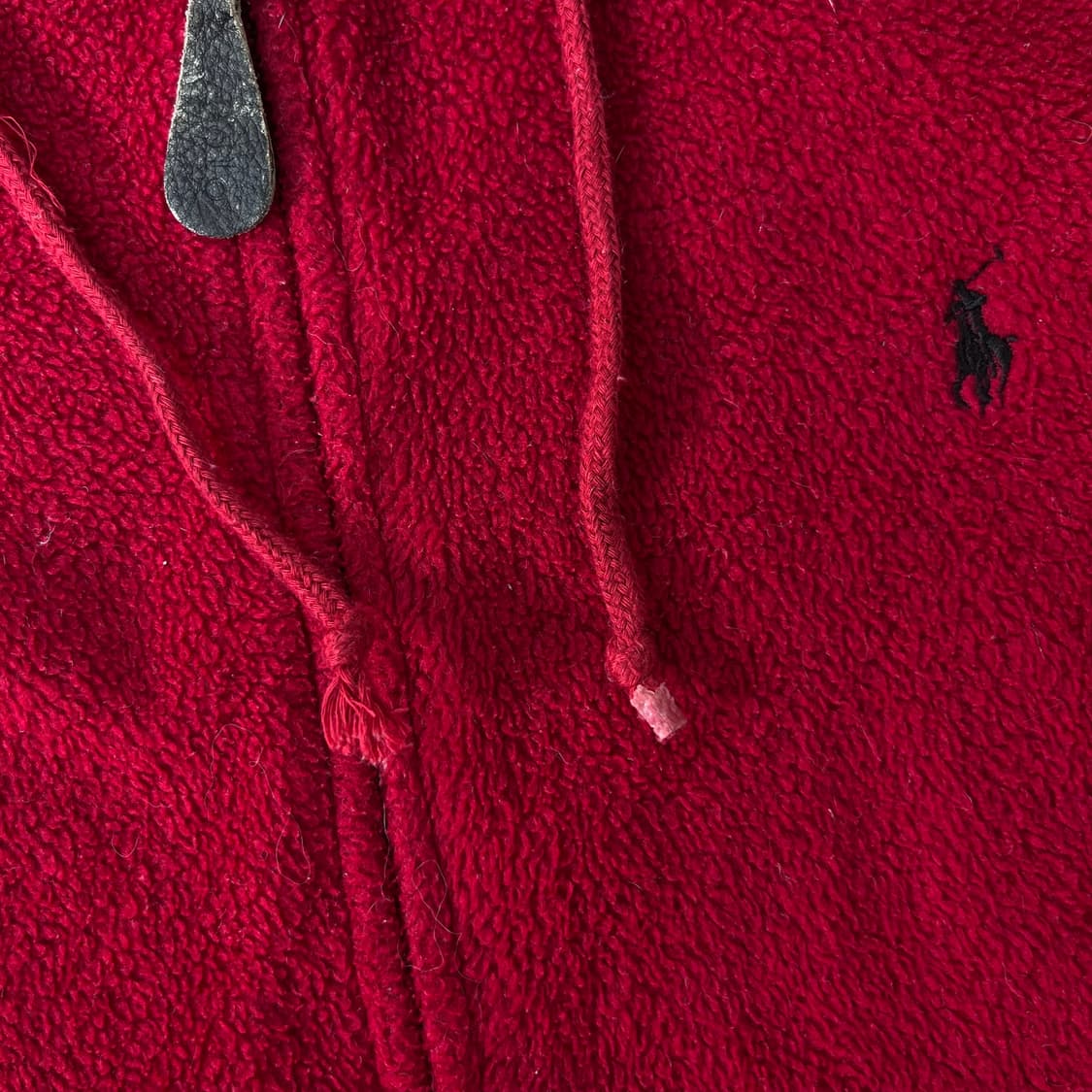 100 폴로랄프로렌 스몰포니 레드 플리스 후드집업 상품이미지4