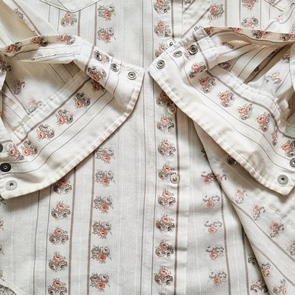 70s USA 랭글러 웨스턴 셔츠 16, L sz 상품이미지4