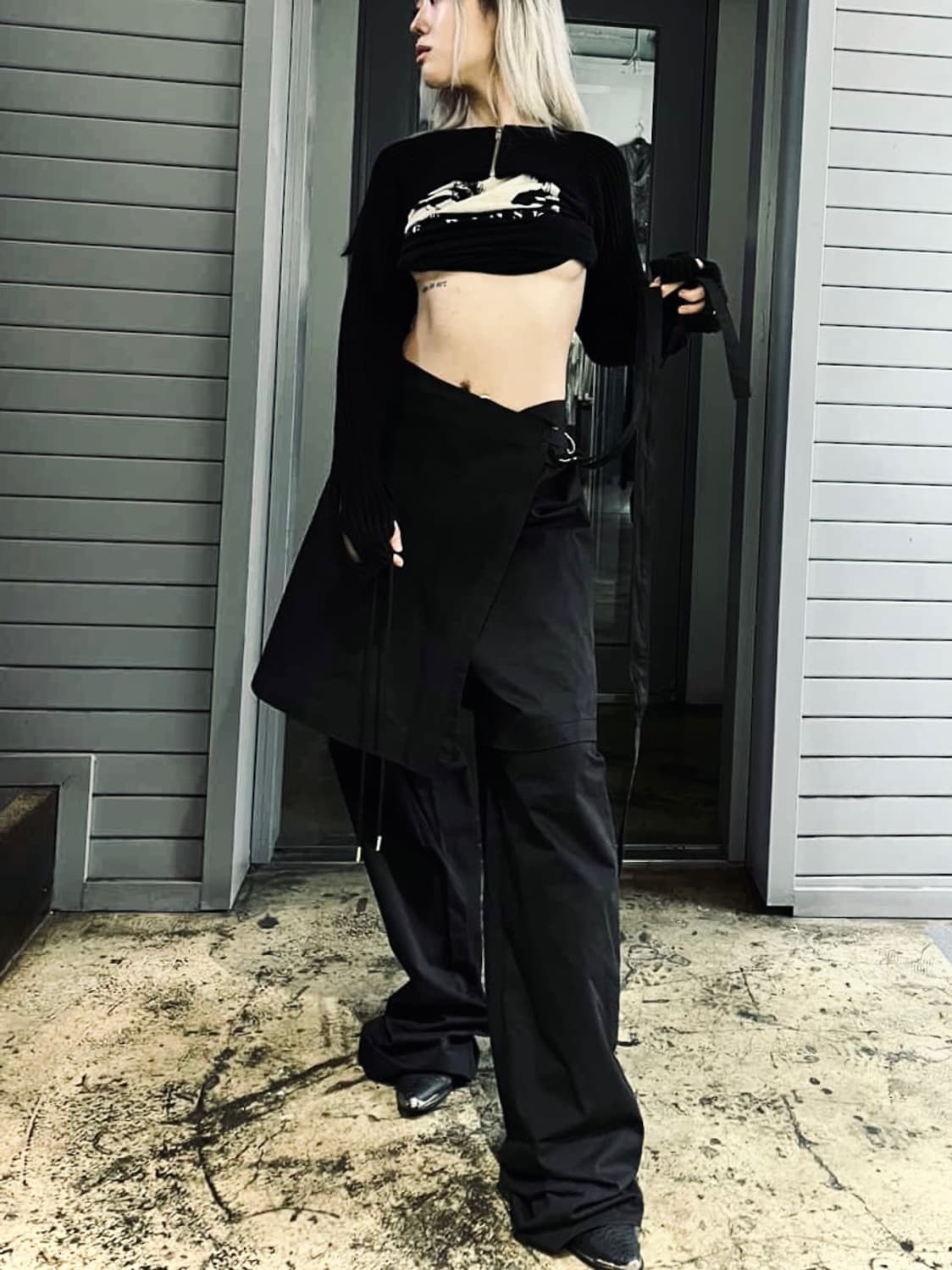 혜인 서 스트랩 스커트 레이어드 팬츠 상품이미지4