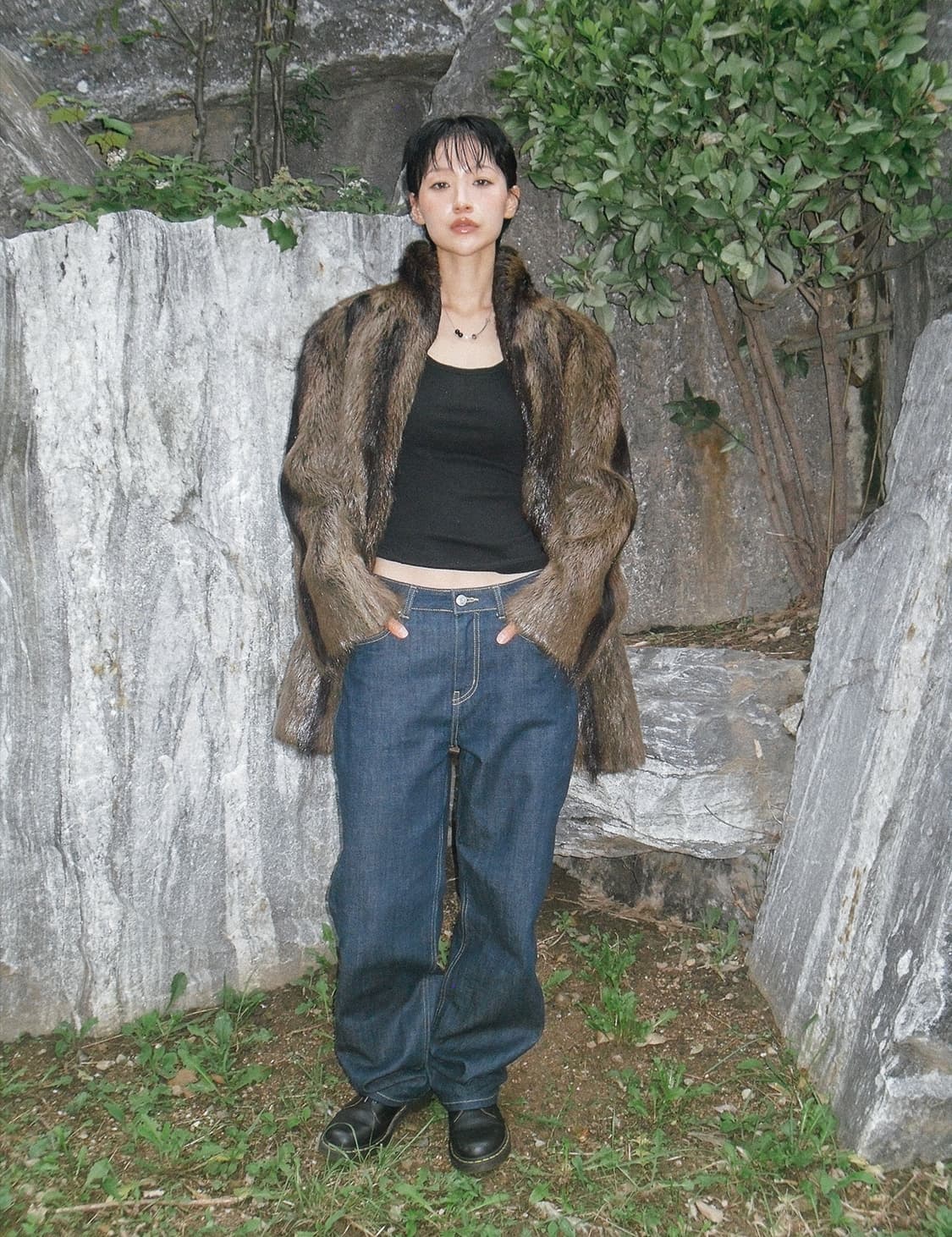 빈티지 헤비 퍼 자켓 상품이미지1