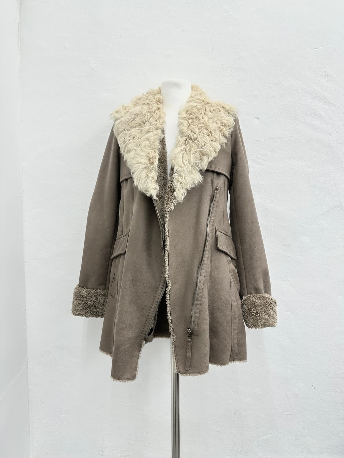 Vintage shearling fur suede mustang  상품이미지1