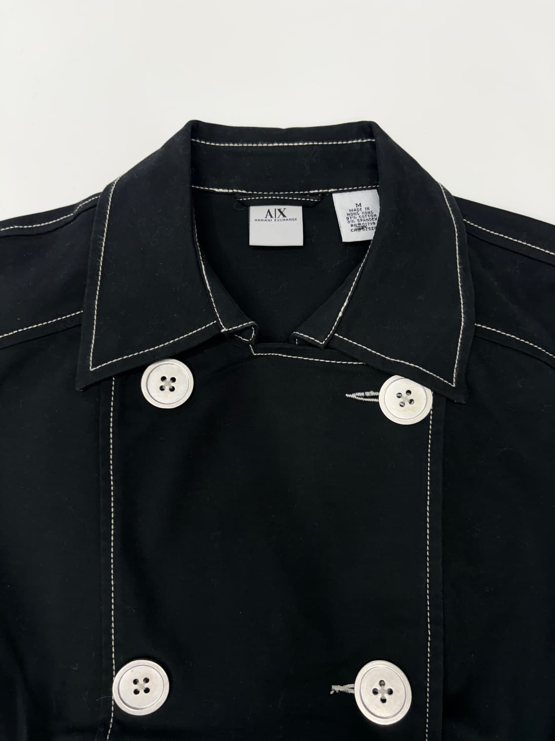 알마니익스체인지 크롭 더블 벨티드 자켓 상품이미지4