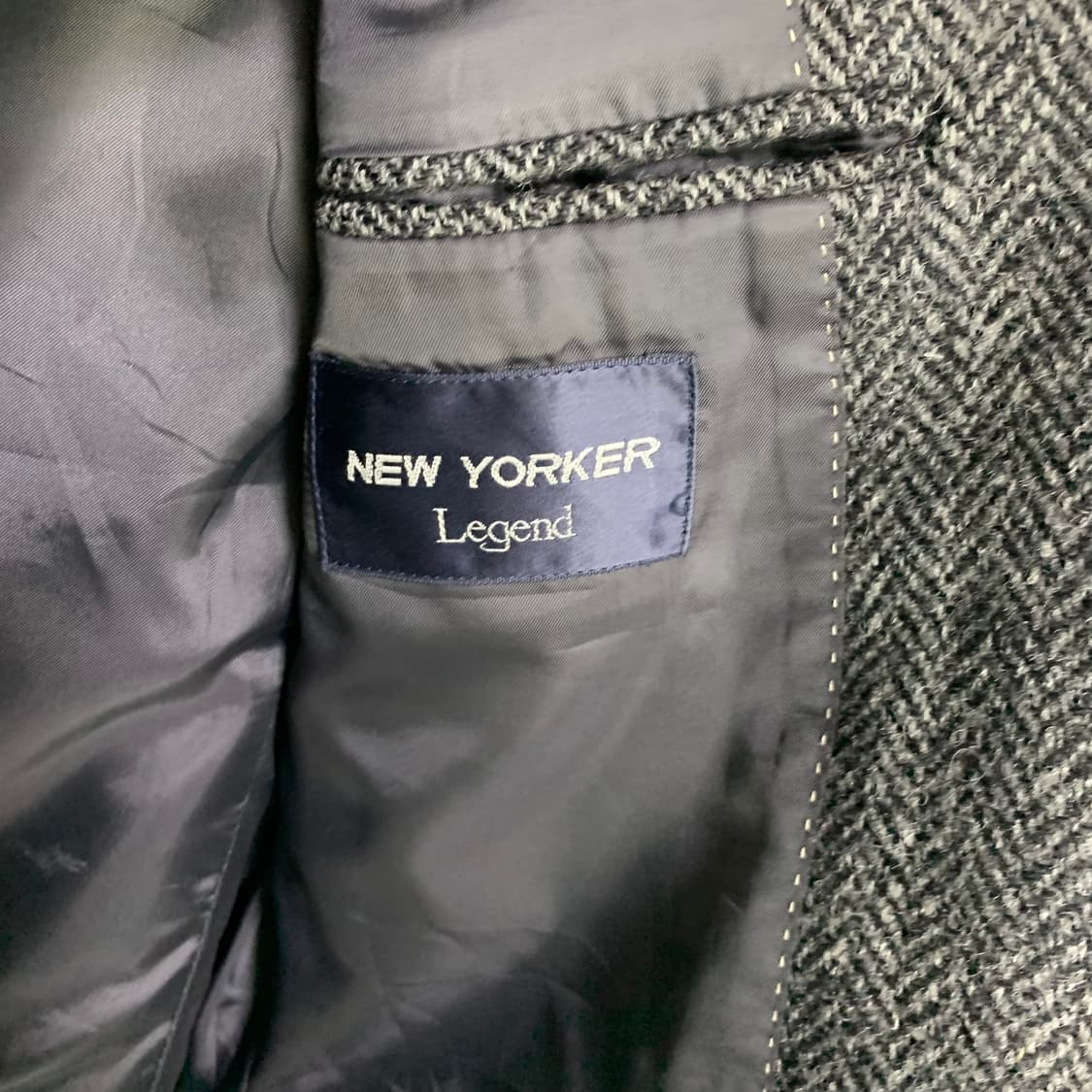 해리스 트위드 빈티지 헤링본 블레이저 울 자켓 남성 남녀공용 상품이미지8