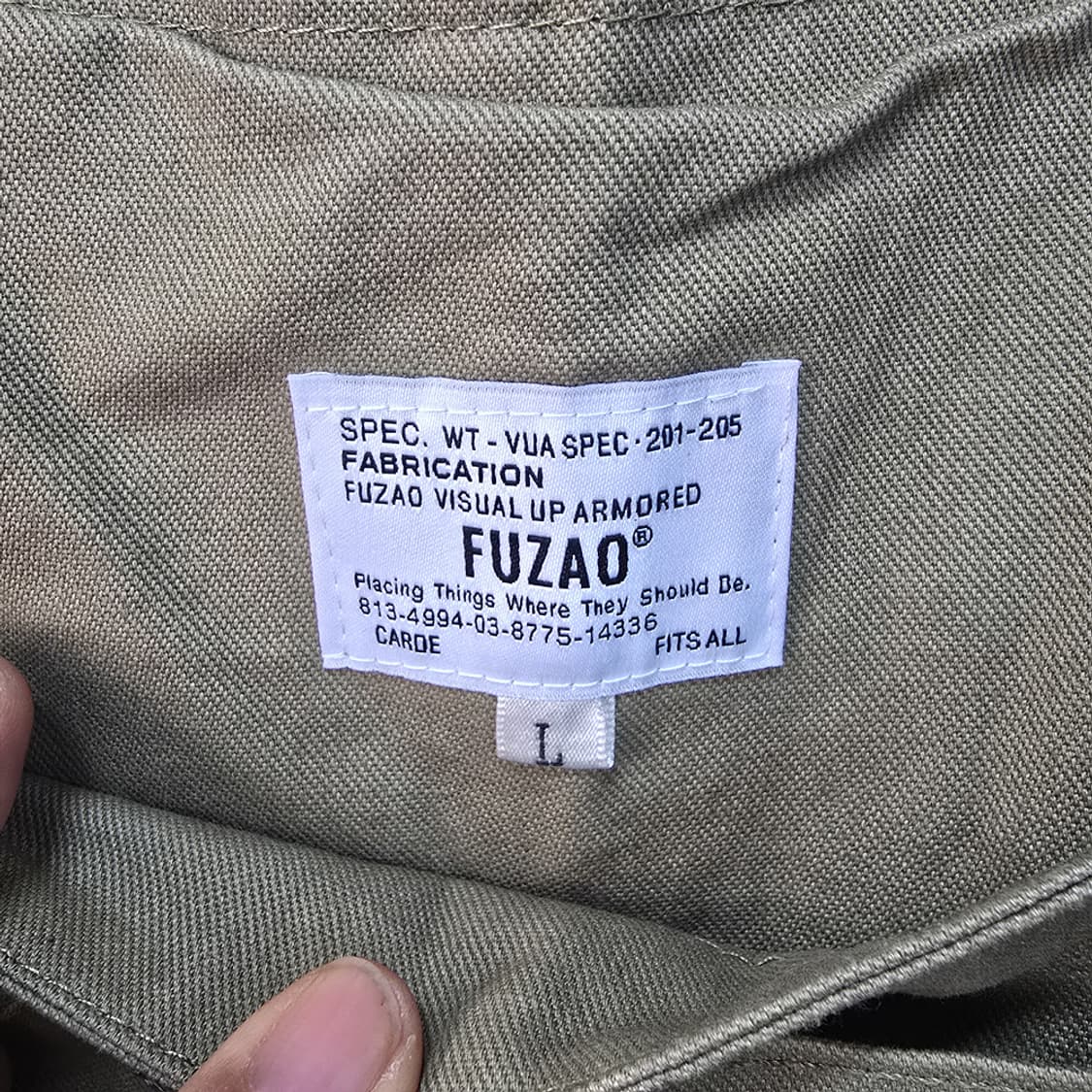 푸자오(FUZAO) 투톤 데님 오버롤 멜빵팬츠 L 상품이미지4