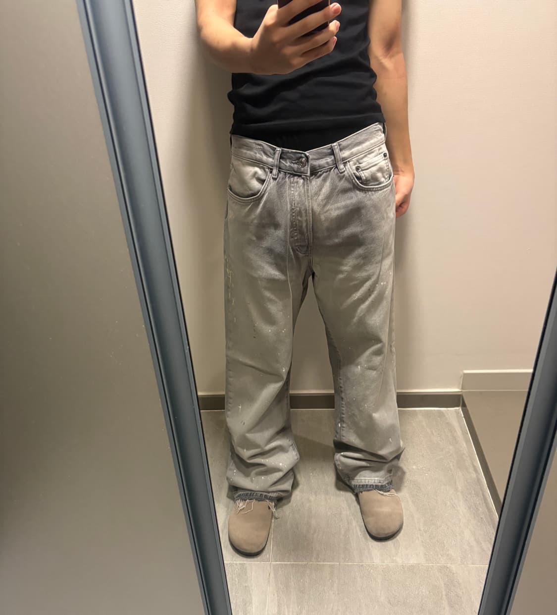 자라 루즈핏 페인팅 스플래시 데님 상품이미지10