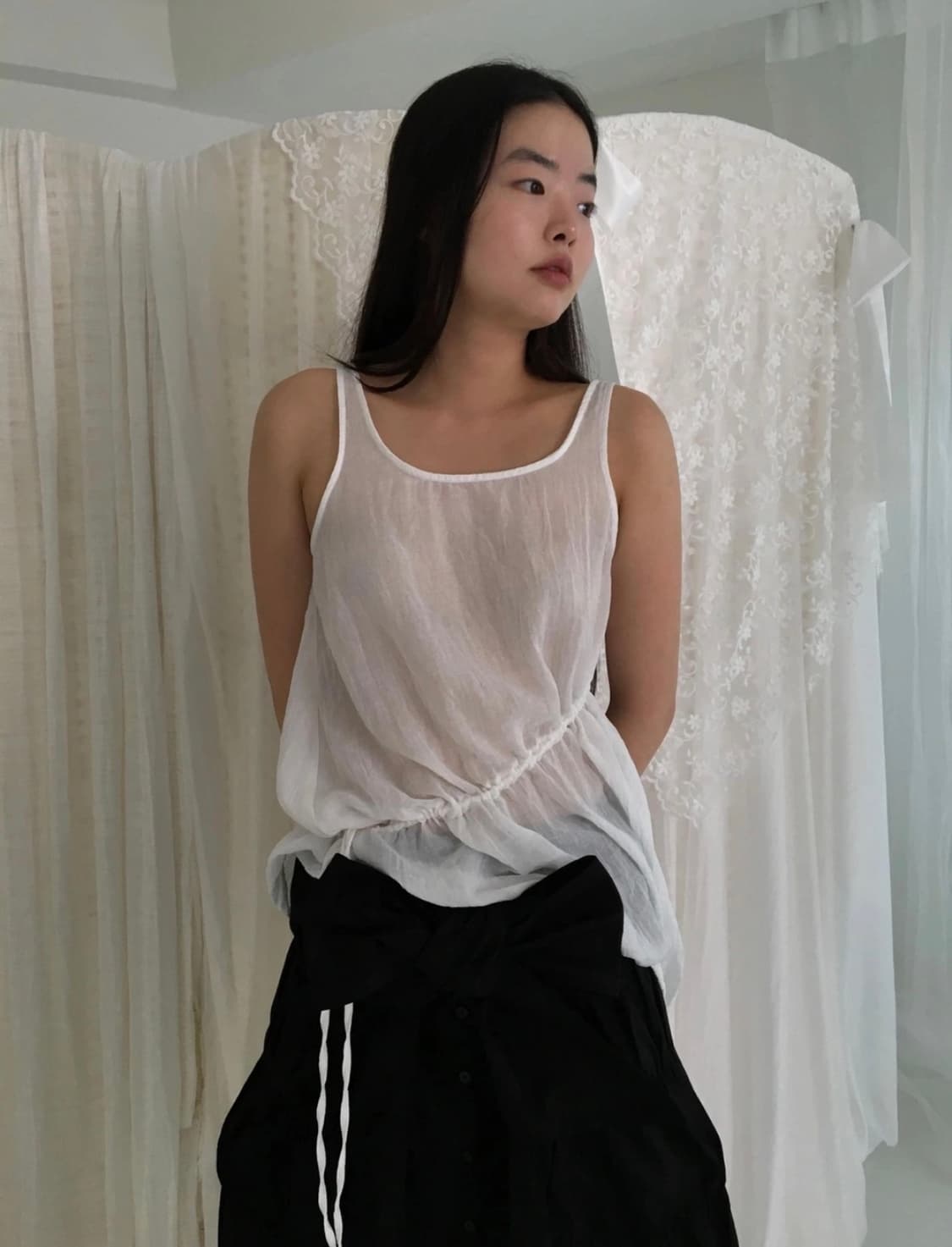 텍스처서울 시스루 나시 상품이미지4