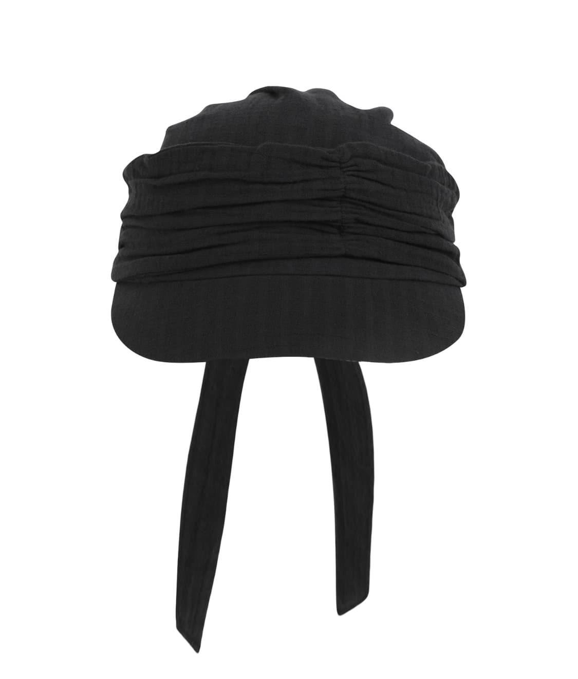 KNOT SHIRRING CAP BLACK 상품이미지1