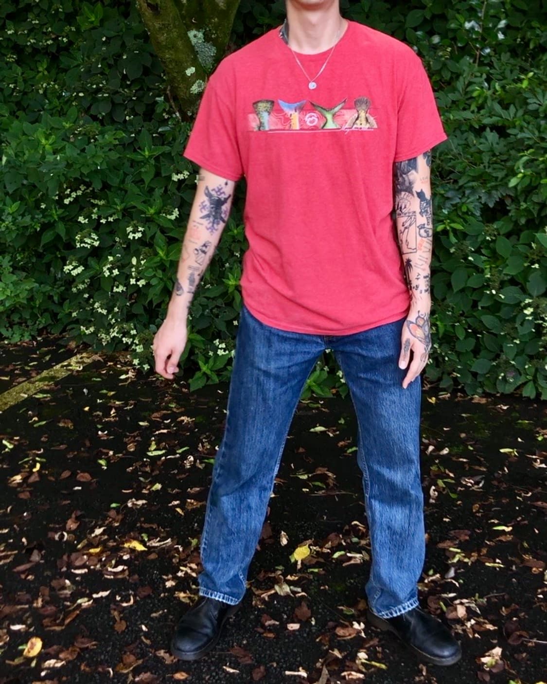 Fishing T-shirts Red 상품이미지2